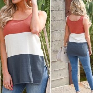 Colorblock Knit Top